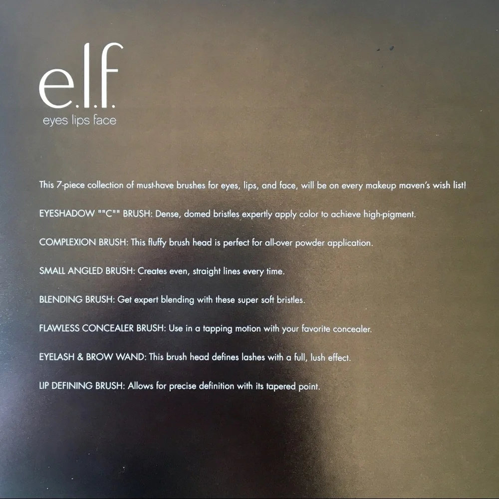 e.l.f. 7 Piece Brush Collection